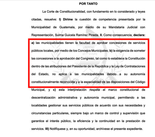 Asimismo, confirmó que la resolución favorecerá el inicio de las labores para poner en marcha el Aerometro, en conjunto con la comuna de Mixco.