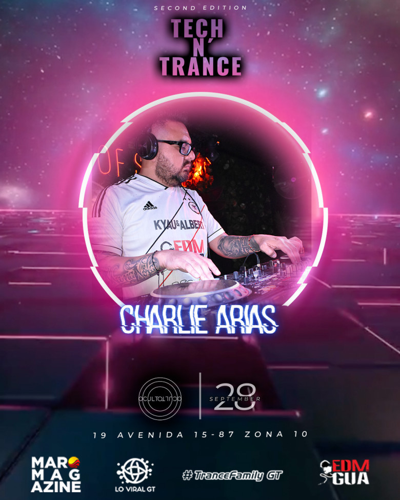 Nuestro querido y reconocido Charlie Arias con más de 10 años de trayectoria, nos guiará con un set especial que no se pueden perder.