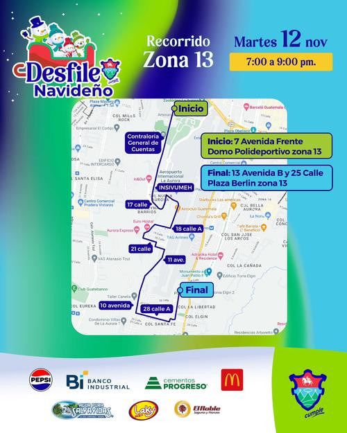 ¿Dónde será el desfile?