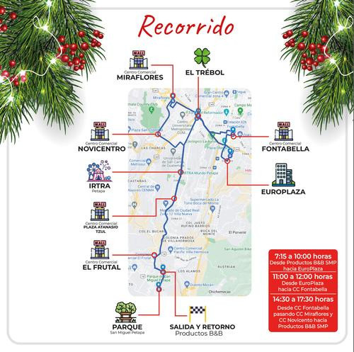 Ruta del Desfile Navideño