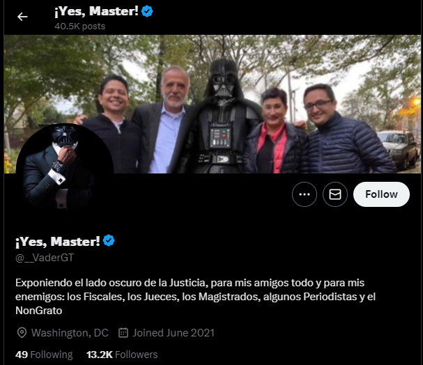 Pineda y la cuenta “Yes, Master”: un vínculo que sigue generando sospechas