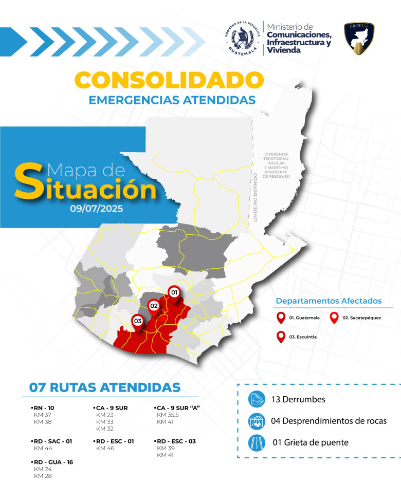 Además, Covial también interviene en los siguientes puntos: