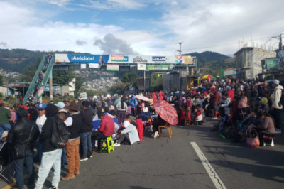 Se reportan bloqueos en la Ruta Interamericana y entrada a la Aduna Tecun Umán