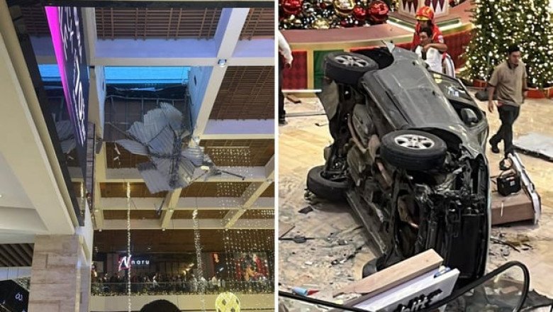 Vehículo cae desde el parqueo de un centro comercial en zona 11 | Maro ...