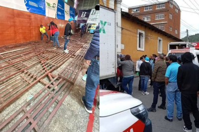 Colapso en el convite de Año Nuevo en Totonicapán