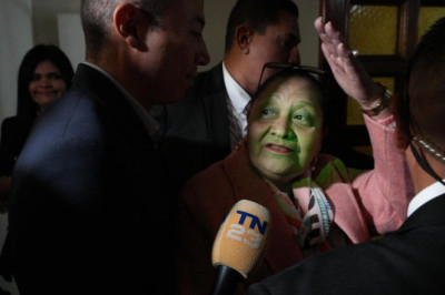 Elección en el CANG: La fiscal general Consuelo Porras acude a votar