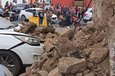 Antigua Guatemala sufre derrumbes y cierres tras sismos del 8 de julio
