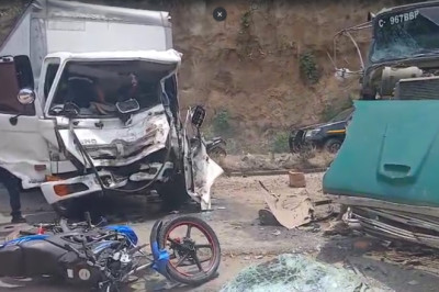 Imágenes muestran triple accidente en la Interamericana