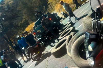 Bloqueo en el km 14 de la ruta al Pacífico provoca fila vehicular de hasta 17 kilómetros